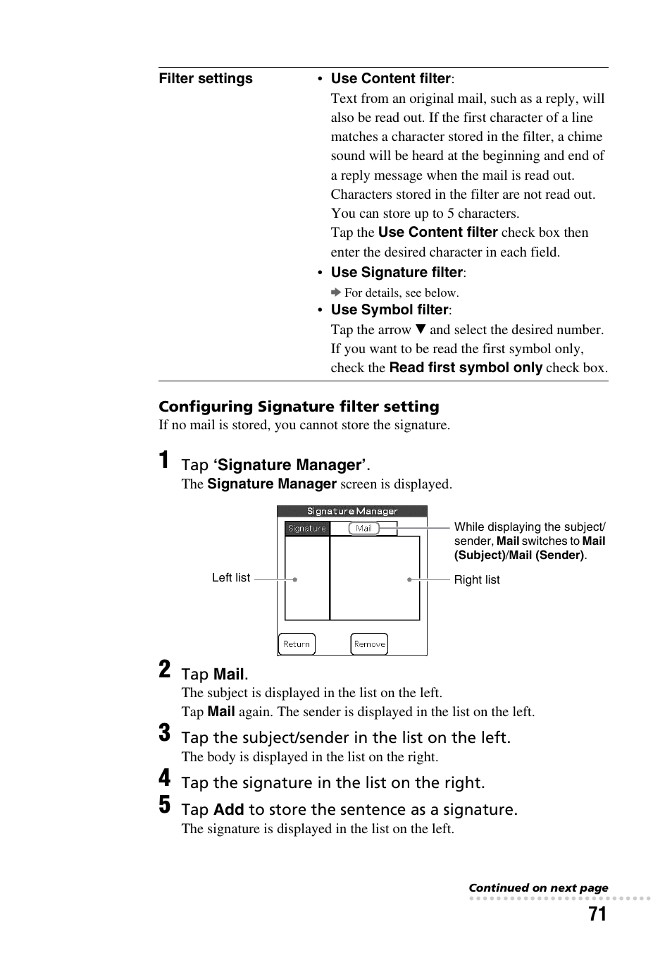 Sony PEGA-CC5 User Manual | Page 71 / 84