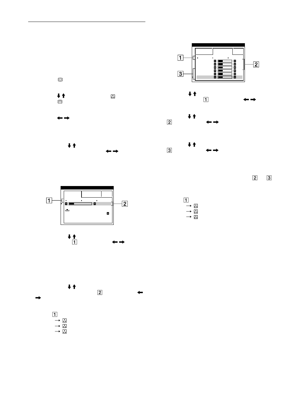 Adjusting the color of the picture (color), 12 adjusting the color of the picture (color) | Sony Color Graphic Display User Manual | Page 12 / 84