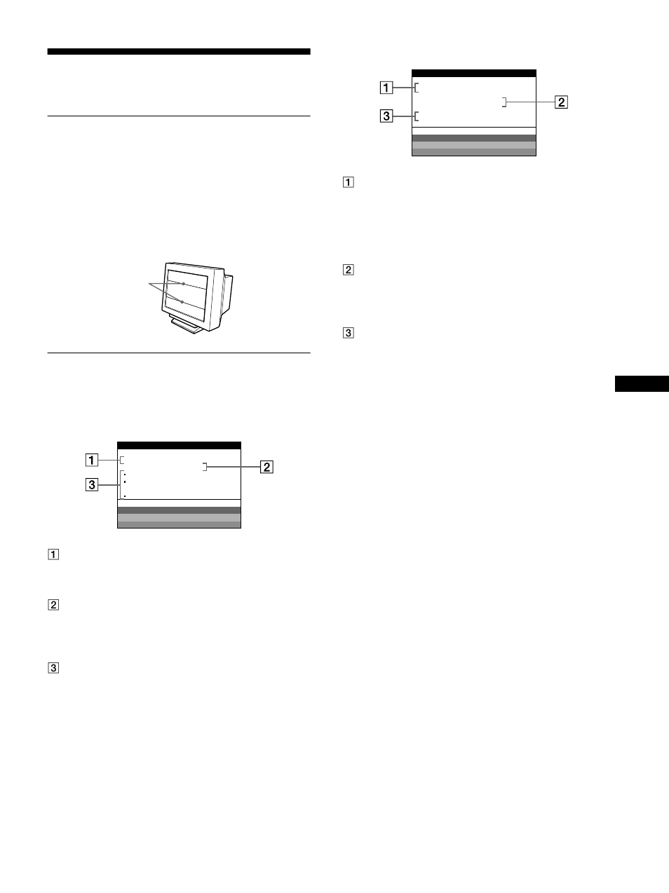 Troubleshooting, If thin lines appear on your screen (damper wires), On-screen messages | Sony Color Graphic Display User Manual | Page 15 / 84