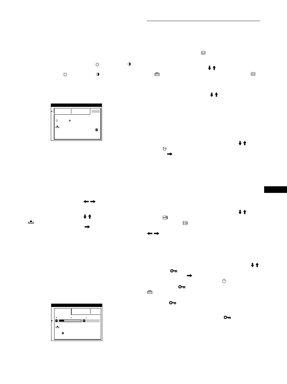 Weitere einstellungen (option) | Sony Color Graphic Display User Manual | Page 45 / 84