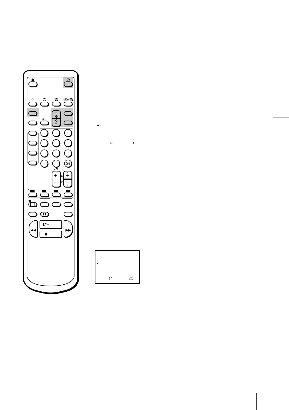 Switching on at your desired time — on timer, Press menu to display the main menu, Press menu to go back to the original screen | Sony Trinitron KV-21V4U User Manual | Page 35 / 48