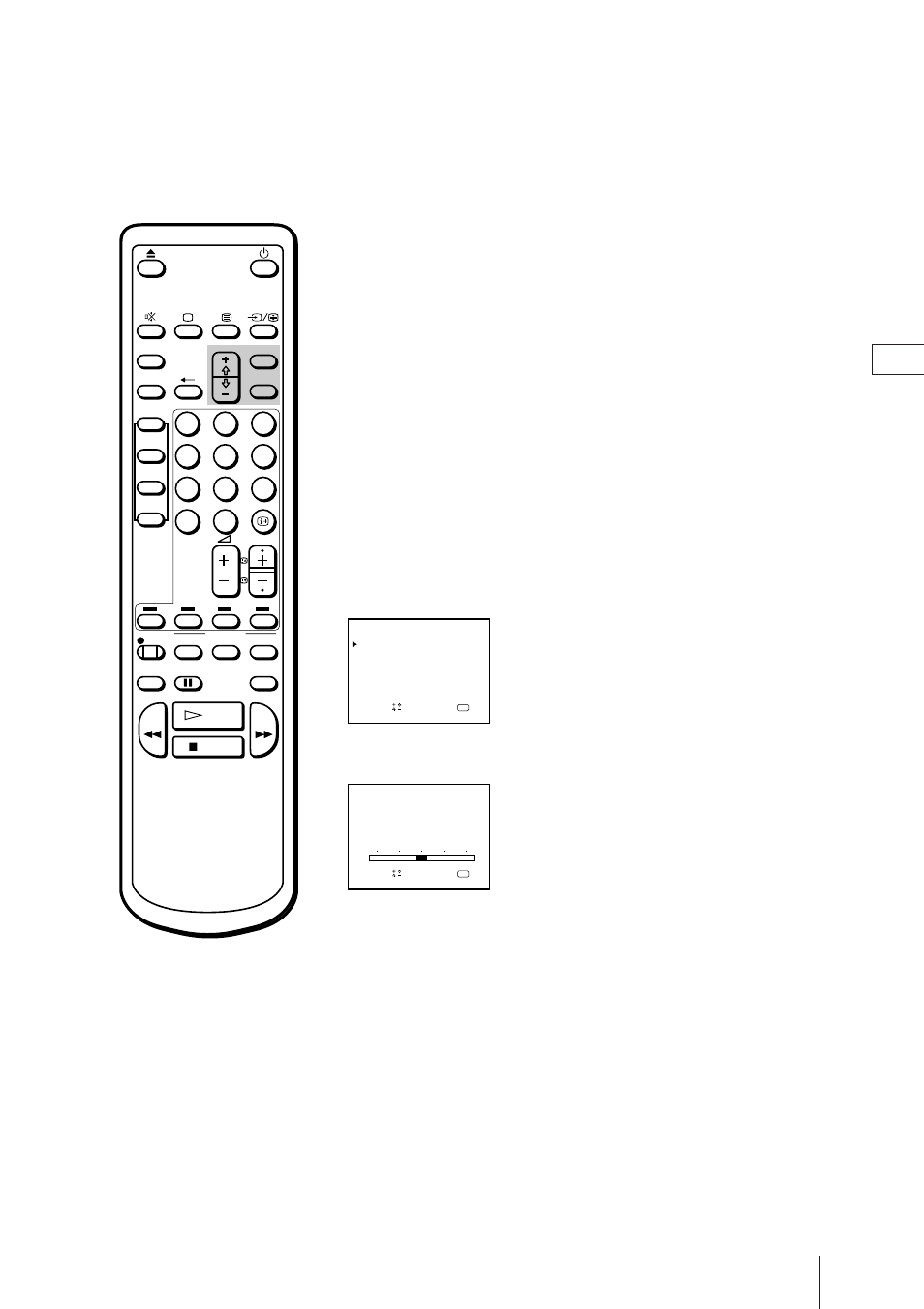 Enhancing video picture quality, Adjusting the tracking, Adjusting the tracking automatically | Adjusting the tracking manually, Press menu to display the main menu, Press ok. the main menu reappears, Press menu to go back to the original screen | Sony Trinitron KV-21V4U User Manual | Page 36 / 48