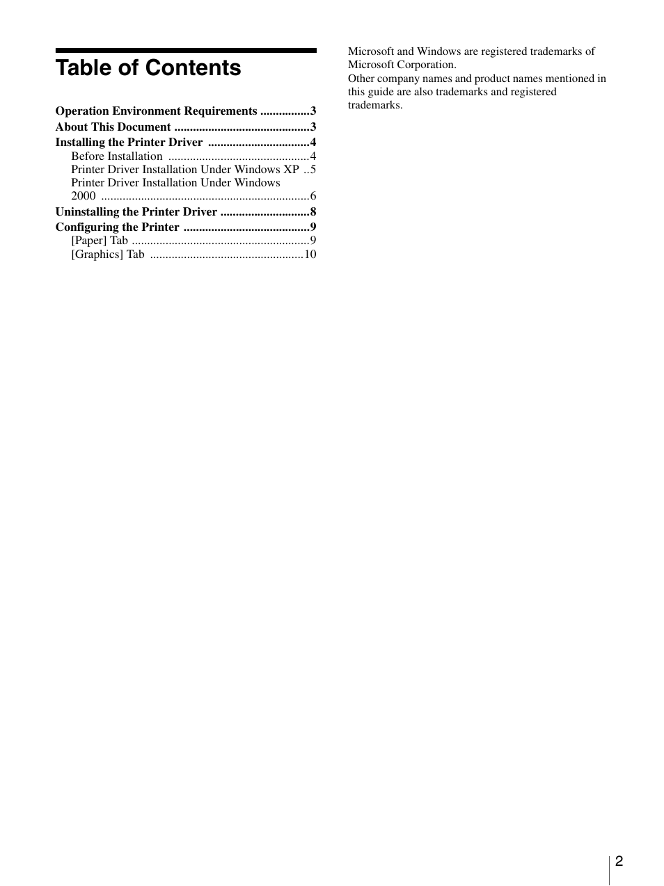 Sony UP-CX1 User Manual | Page 2 / 10