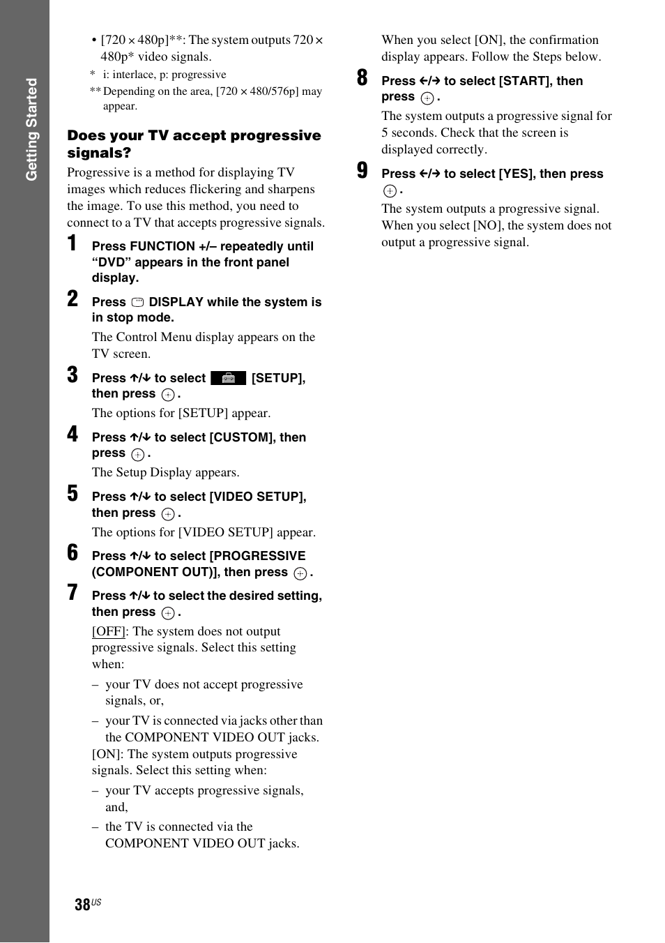 Sony DAV-HDX589W User Manual | Page 38 / 116