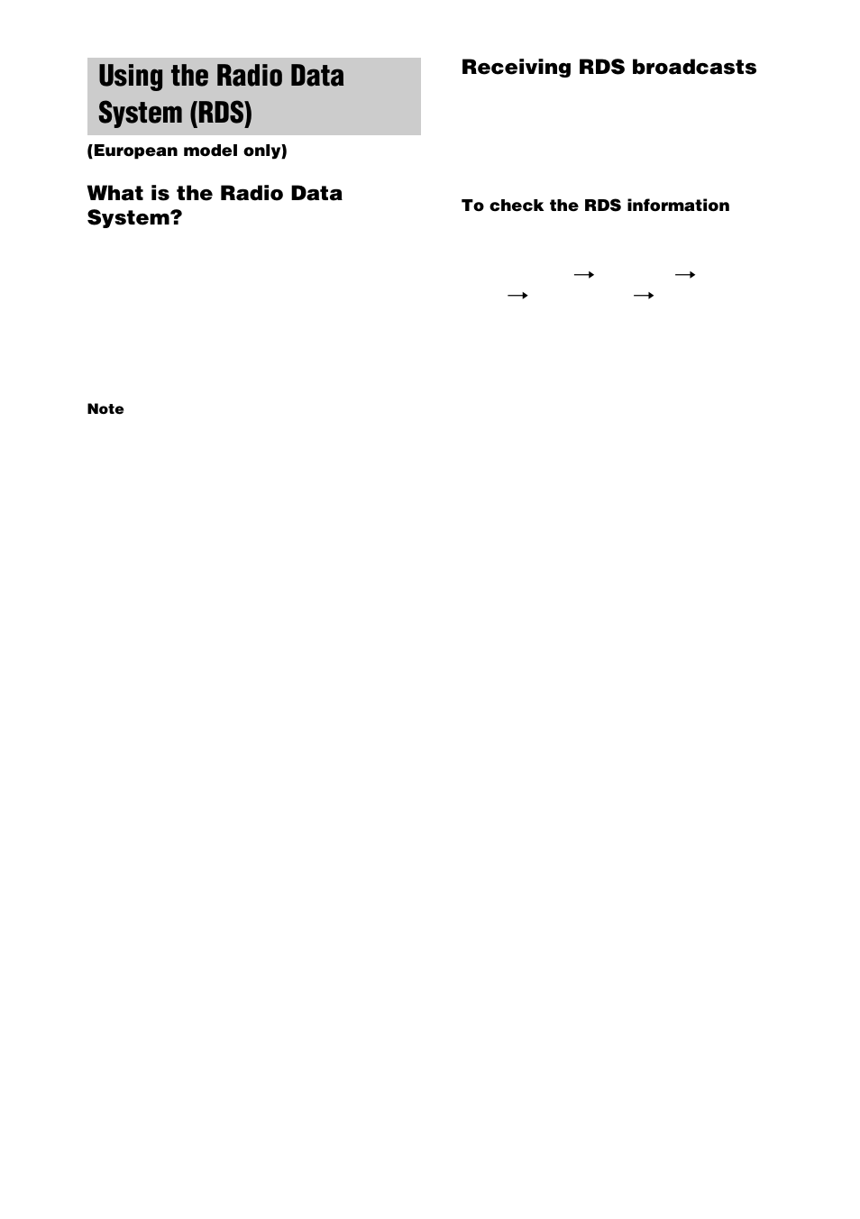 Using the radio data system (rds) | Sony CHC-TB10 User Manual | Page 14 / 32