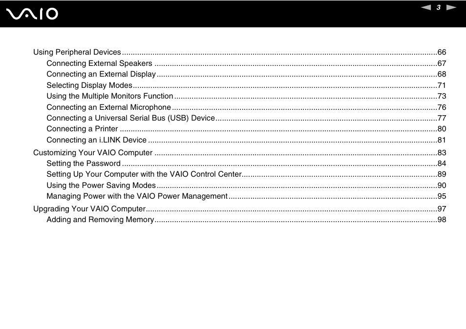 Sony VAIO VGN-NS User Manual | Page 3 / 175