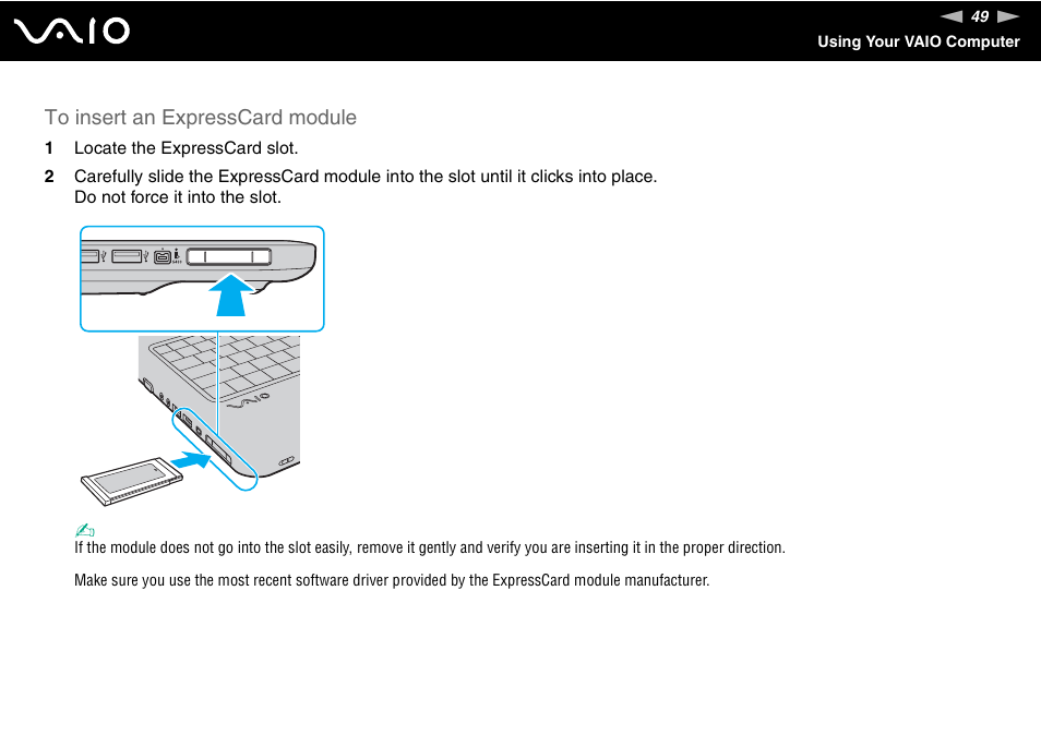 Sony VAIO VGN-NS User Manual | Page 49 / 175