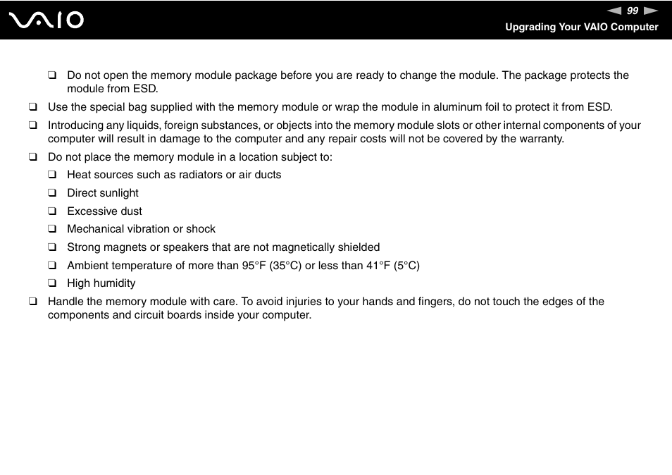 Sony VAIO VGN-NS User Manual | Page 99 / 175