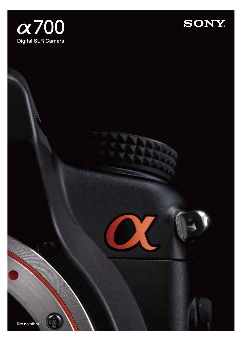 Sony alpha 700 User Manual | 28 pages