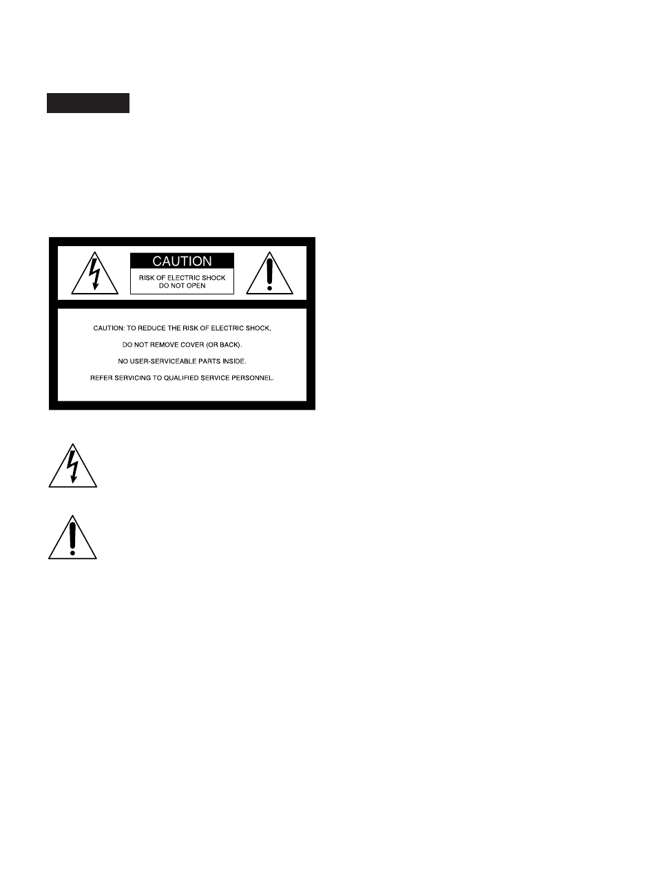 Warning | Sony CA-TX7/TX7P User Manual | Page 2 / 16