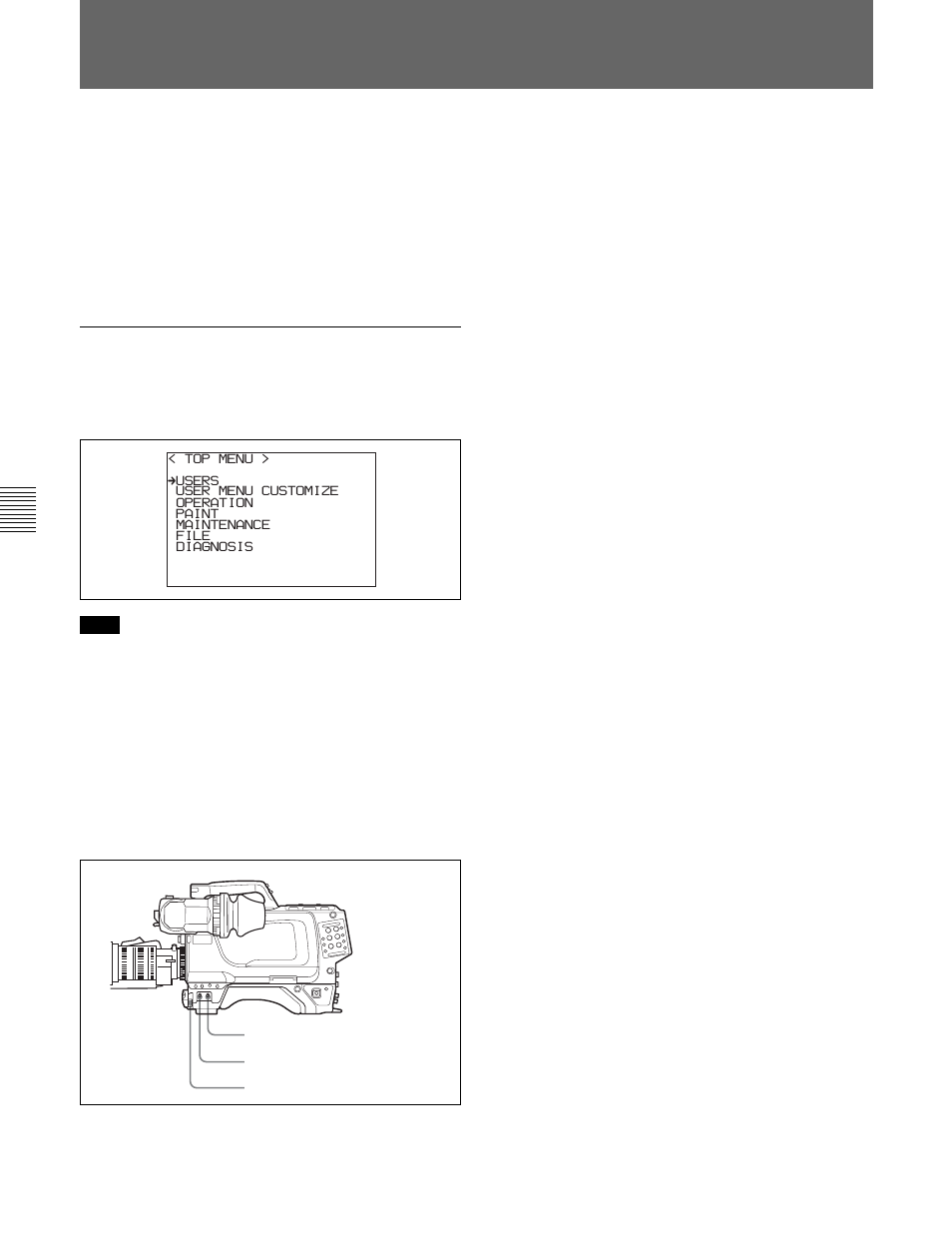 3 viewfinder screen setup menu displays, 3 viewfinder screen setup menu displays -6(e), 6(e) | Sony HDC-F950 User Manual | Page 100 / 130