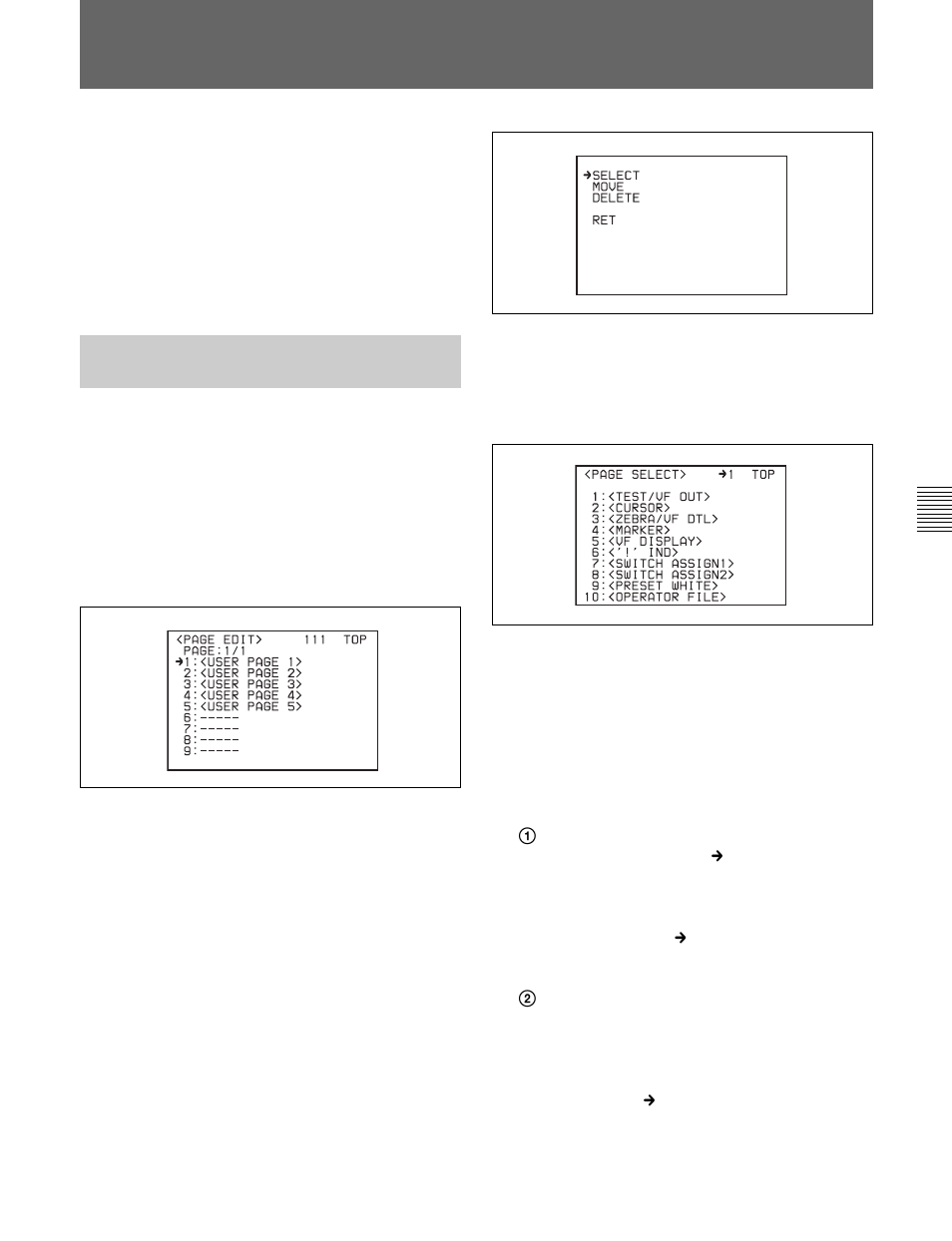 5 using the user menu, 5 using the user menu -11(e) | Sony HDC-F950 User Manual | Page 105 / 130