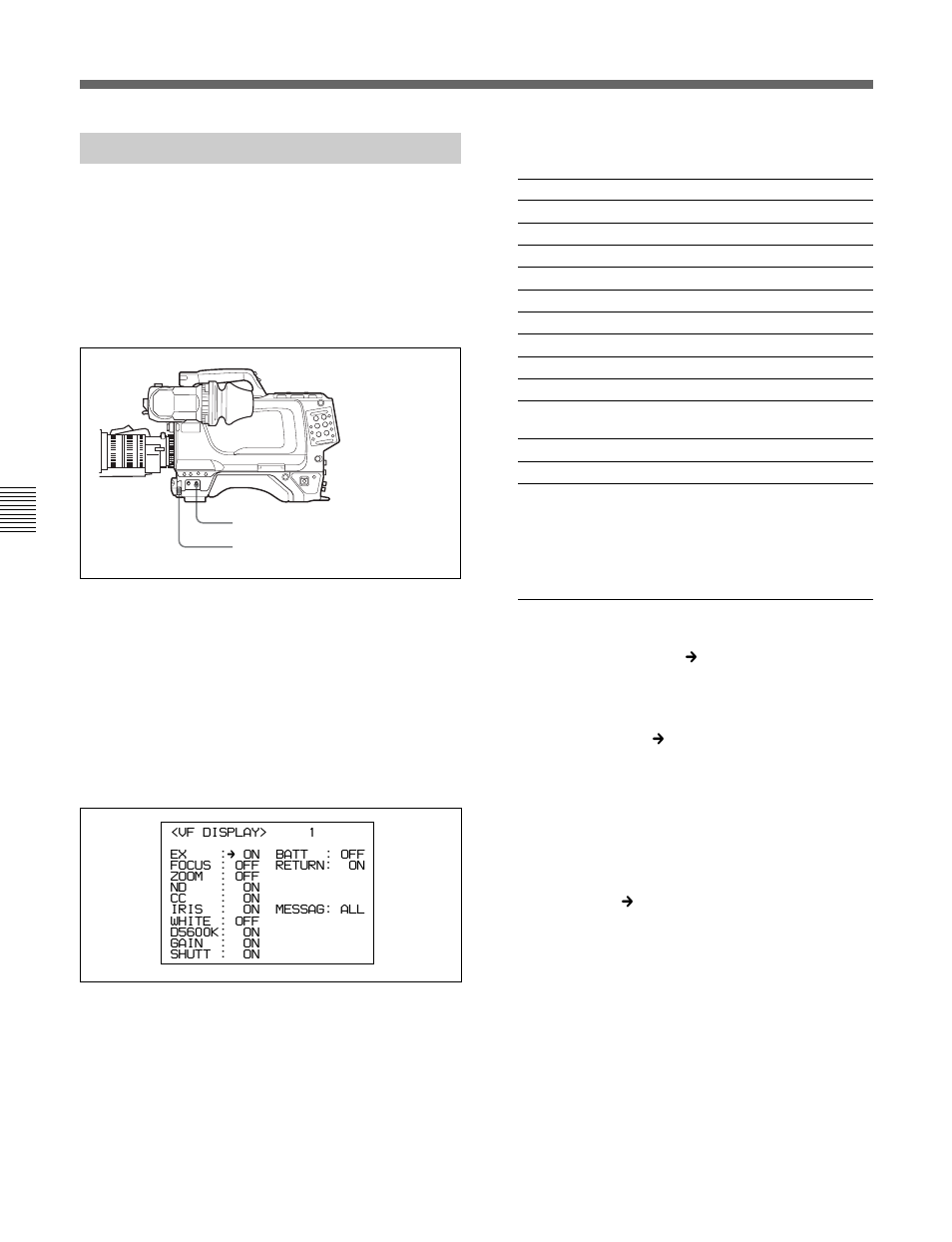 6-1 selecting display items, 6-1 selecting display items -16(e), 16(e) | Sony HDC-F950 User Manual | Page 110 / 130