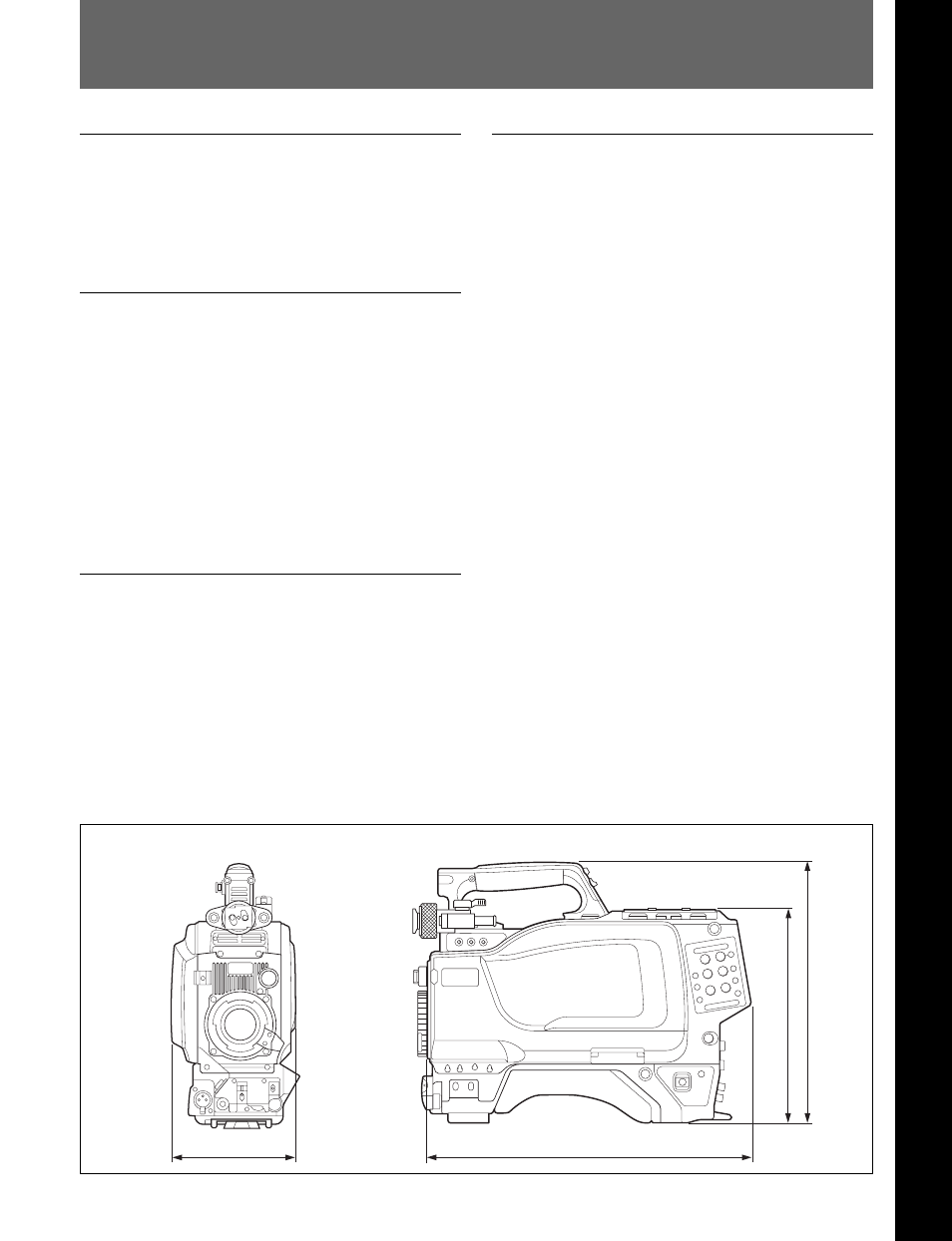 Appendixes, Specifications, Appendix es | A-1(e) | Sony HDC-F950 User Manual | Page 125 / 130