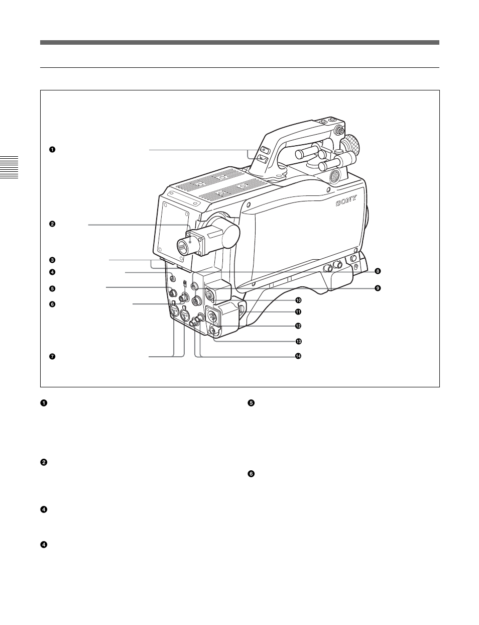 6(j) | Sony HDC-F950 User Manual | Page 18 / 130