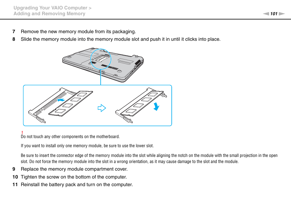 Sony VAIO VGN-NW User Manual | Page 101 / 157