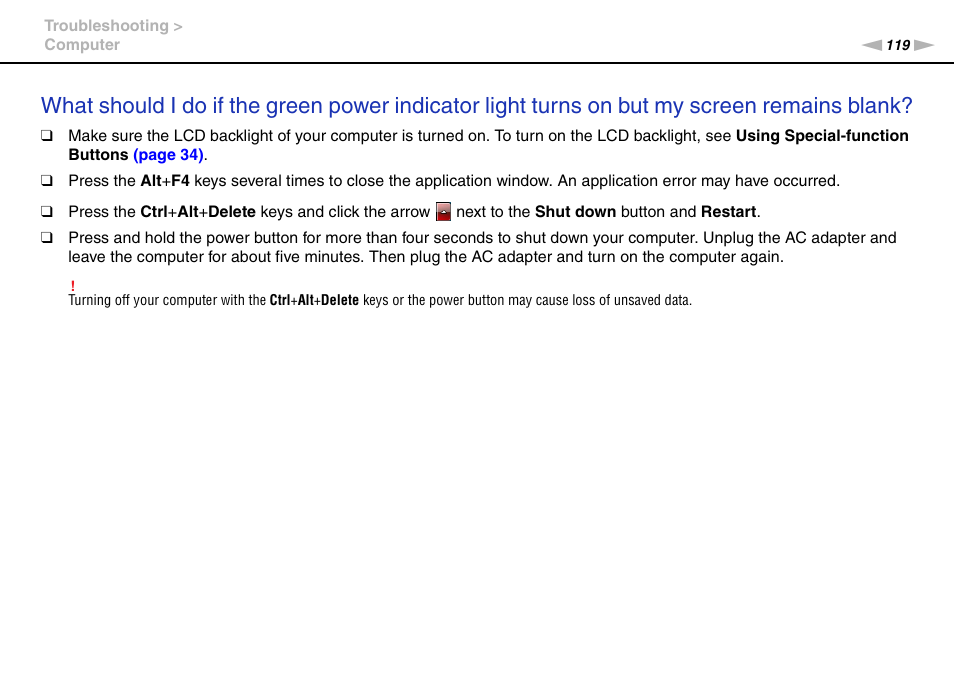 Sony VAIO VGN-NW User Manual | Page 119 / 157