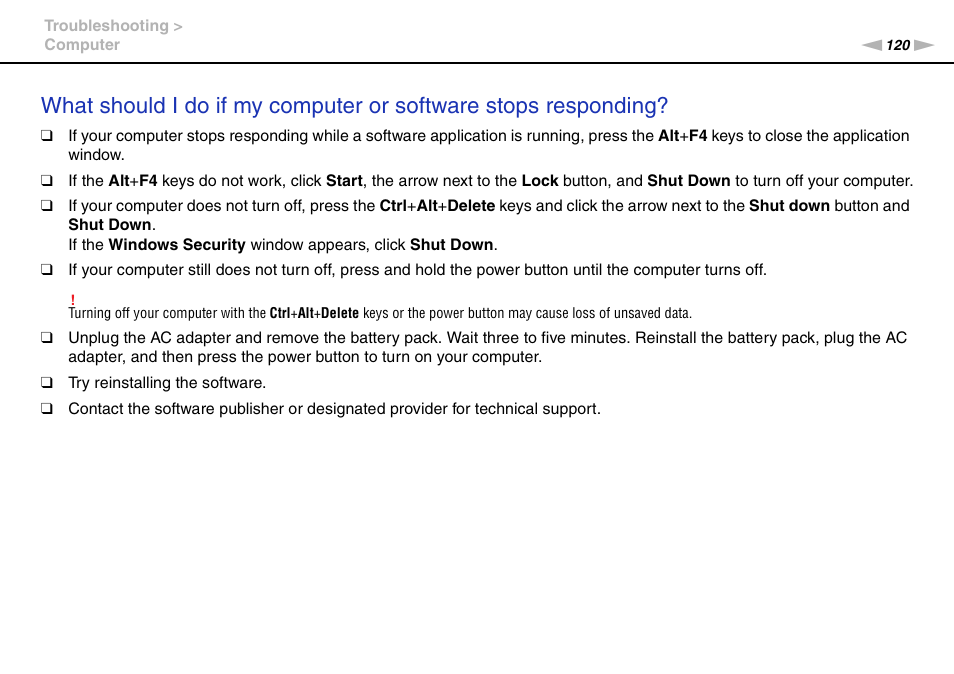 Sony VAIO VGN-NW User Manual | Page 120 / 157