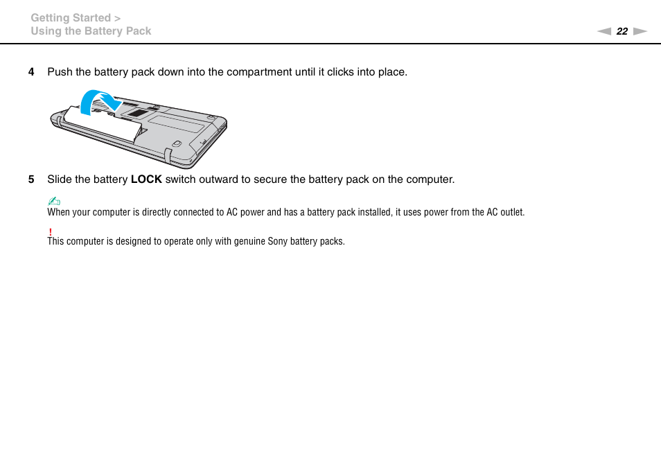 Sony VAIO VGN-NW User Manual | Page 22 / 157