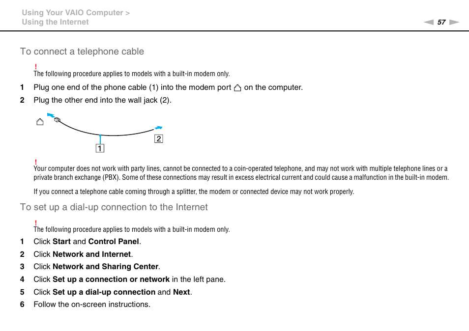 Sony VAIO VGN-NW User Manual | Page 57 / 157