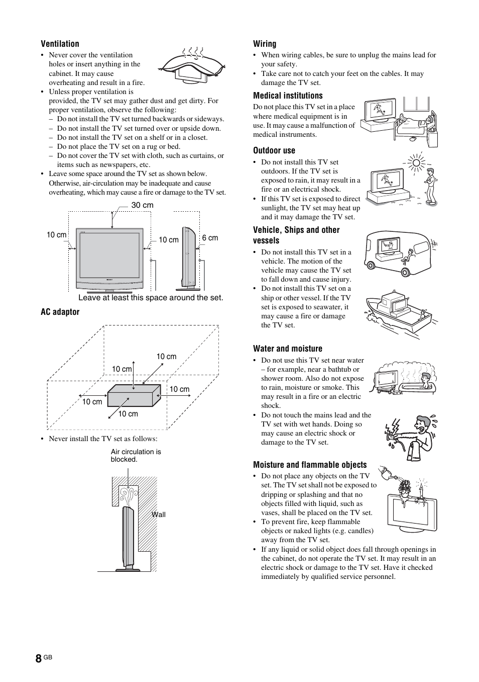 Sony BRAVIA KDL-20G2000 User Manual | Page 8 / 36