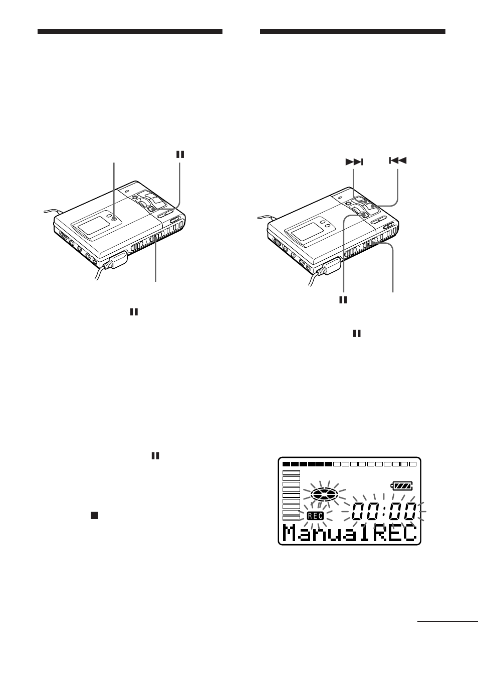 Kaksinkertainen äänitysaika monotilassa | Sony MZ-R50 User Manual | Page 167 / 212