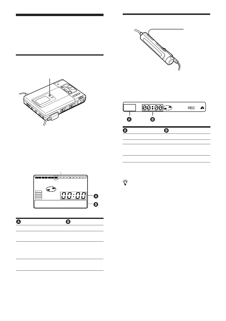 En la grabadora, En el mando a distancia | Sony MZ-R50 User Manual | Page 58 / 212