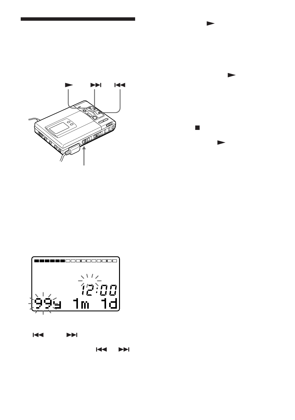 Acertar o relógio para introduzir a hora gravada | Sony MZ-R50 User Manual | Page 94 / 212