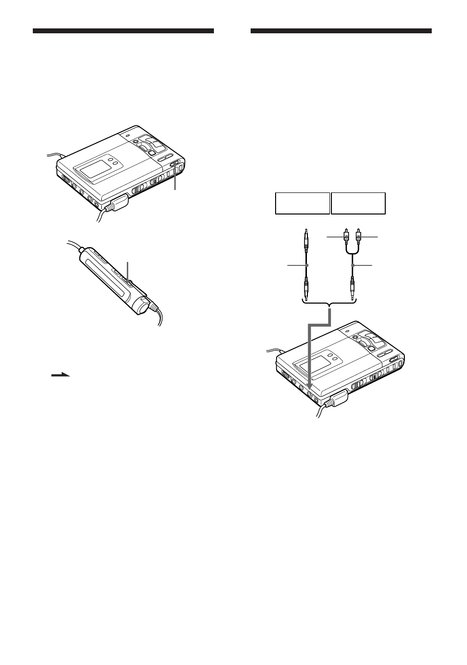 Efectuar uma ligação a um sistema estéreo, Bloquear os comandos (hold) | Sony MZ-R50 User Manual | Page 98 / 212