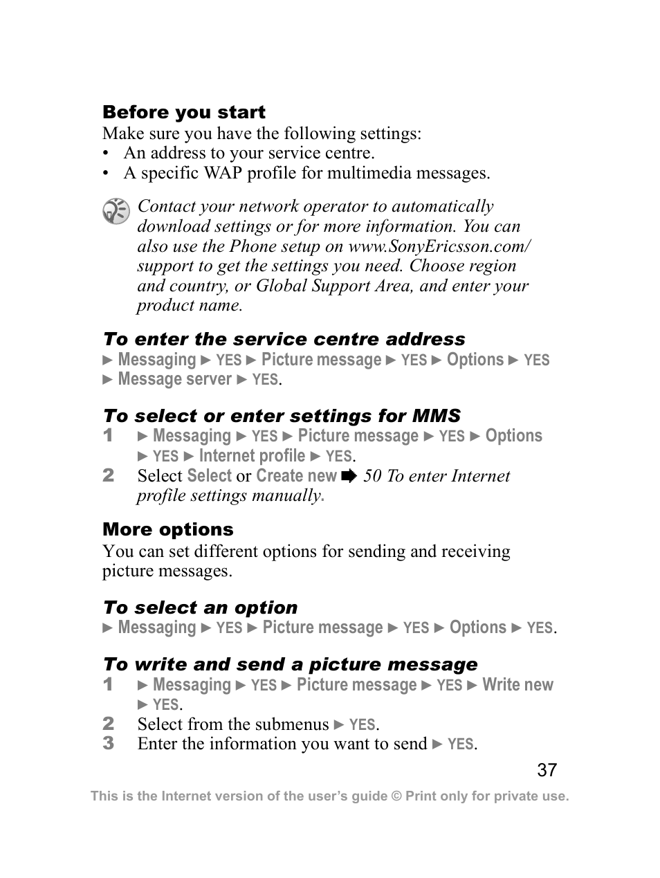 Sony Z300i User Manual | Page 38 / 80
