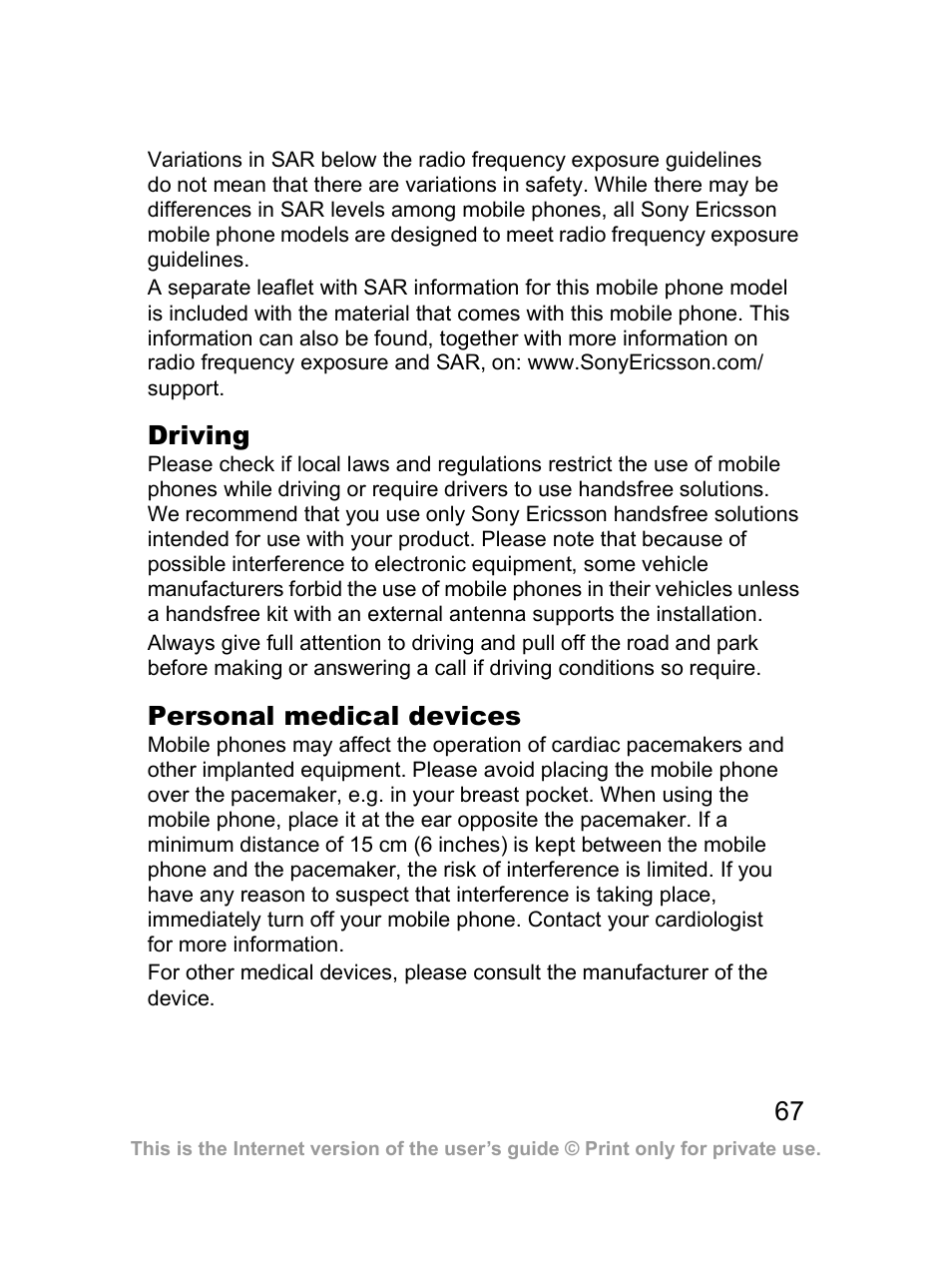 Sony Z300i User Manual | Page 68 / 80