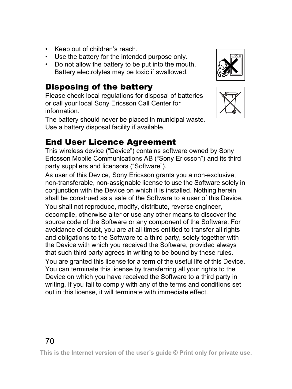 Sony Z300i User Manual | Page 71 / 80