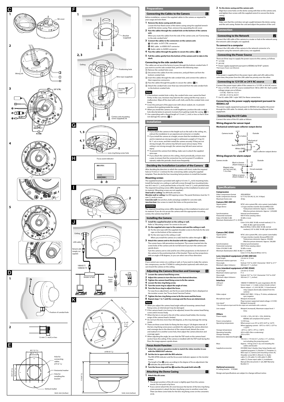 Sony SNC-DM160 User Manual | Page 2 / 2