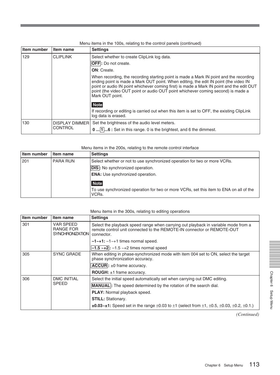 Sony DSR-2000A User Manual | Page 113 / 150