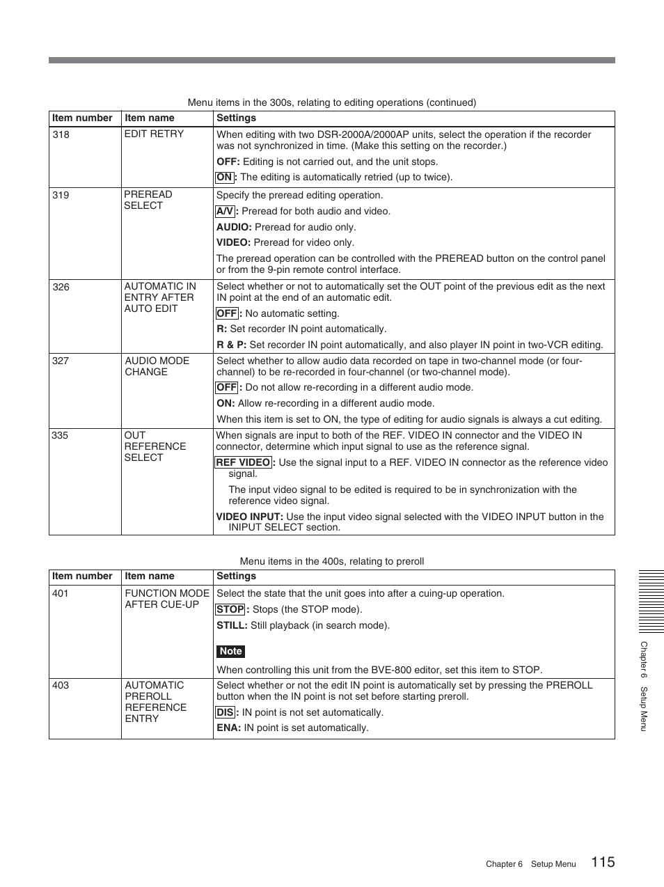 Sony DSR-2000A User Manual | Page 115 / 150