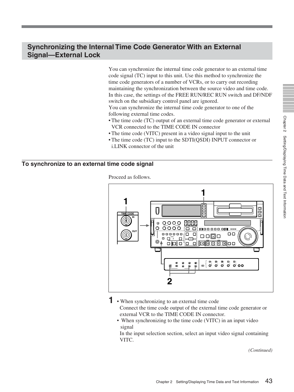 Sony DSR-2000A User Manual | Page 43 / 150