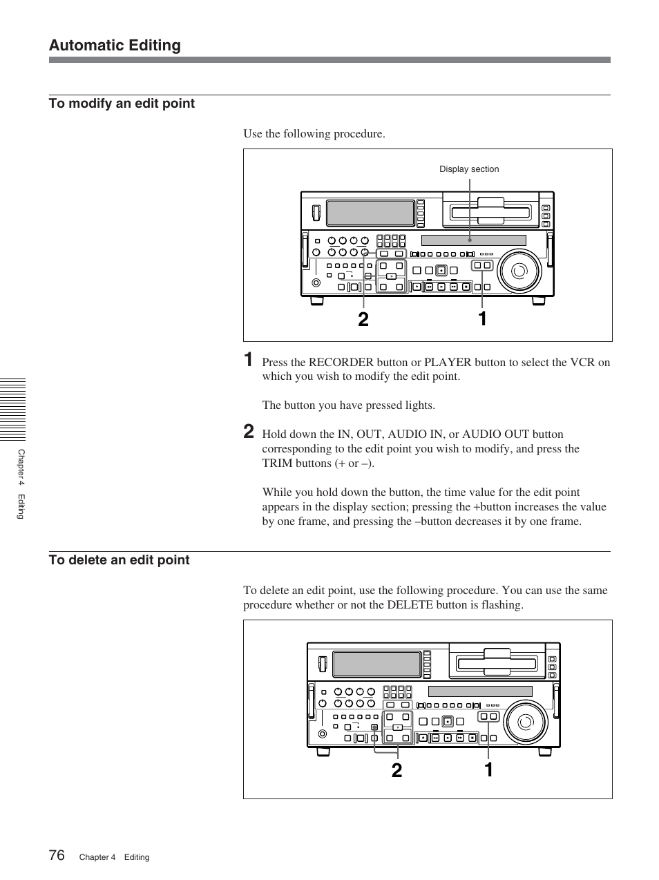 Sony DSR-2000A User Manual | Page 76 / 150