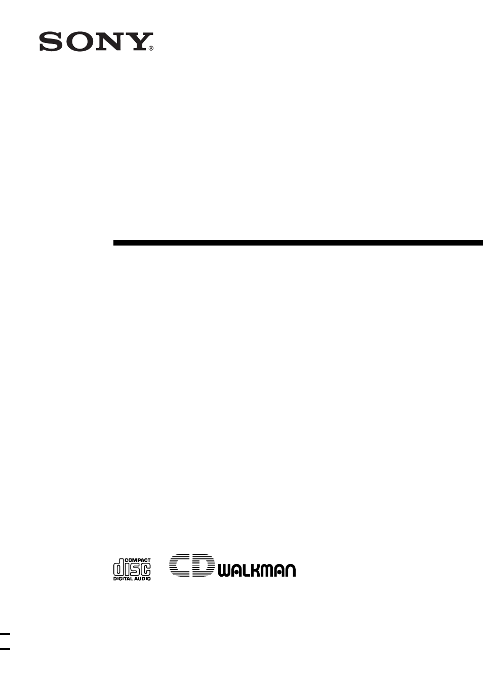 Sony CD Walkman D-EJ915 User Manual | 28 pages