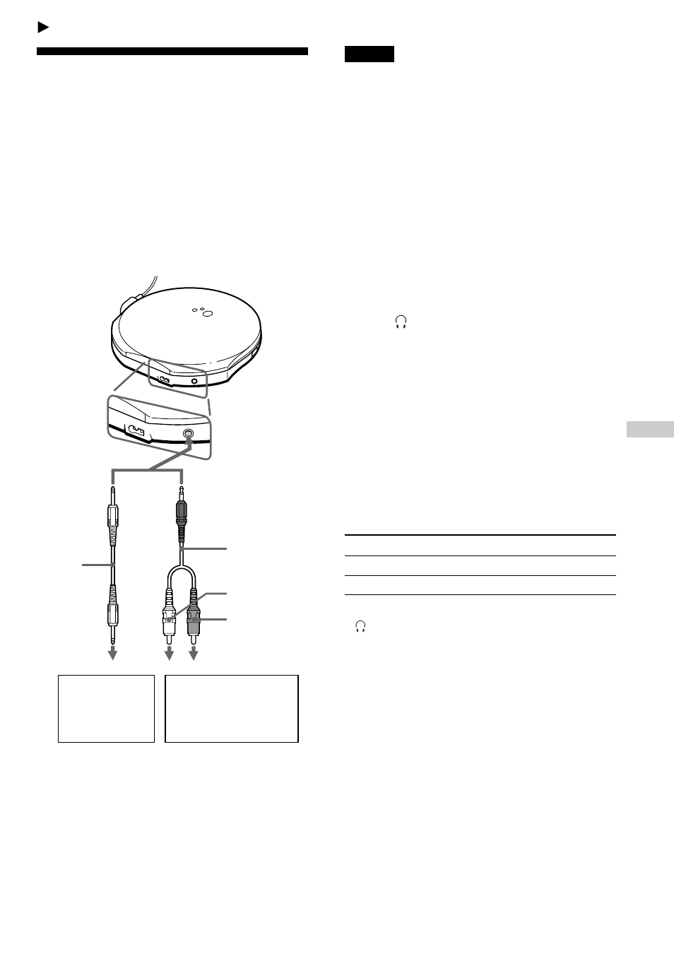Connecting your cd player, Connecting a stereo system, 15 connecting a stereo system | Sony CD Walkman D-EJ915 User Manual | Page 15 / 28