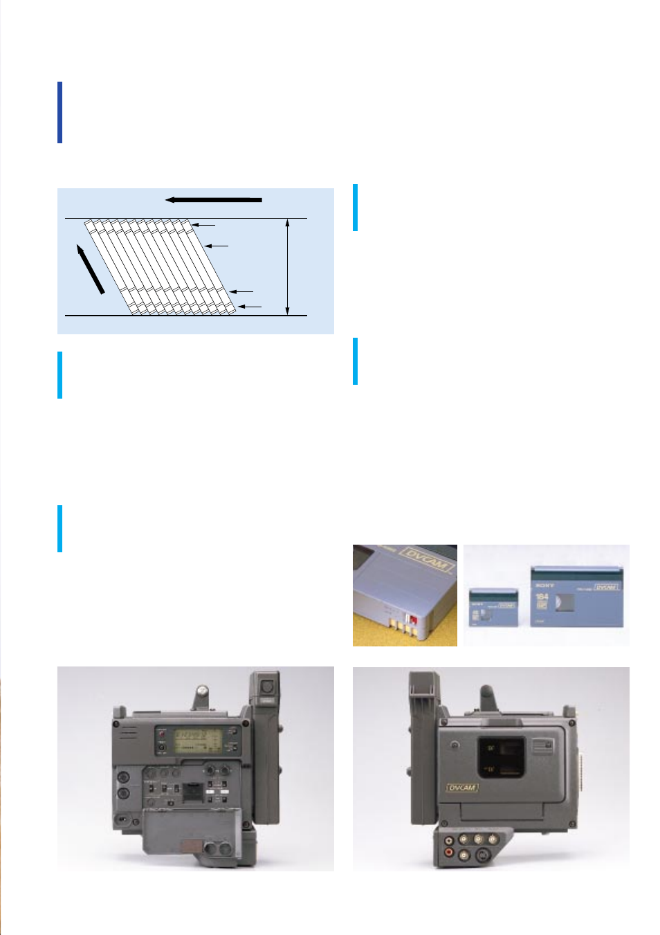 Features, Dvcam recording format for the next generation, The dvcam component digital recording format | Sony DSR-1P User Manual | Page 3 / 8