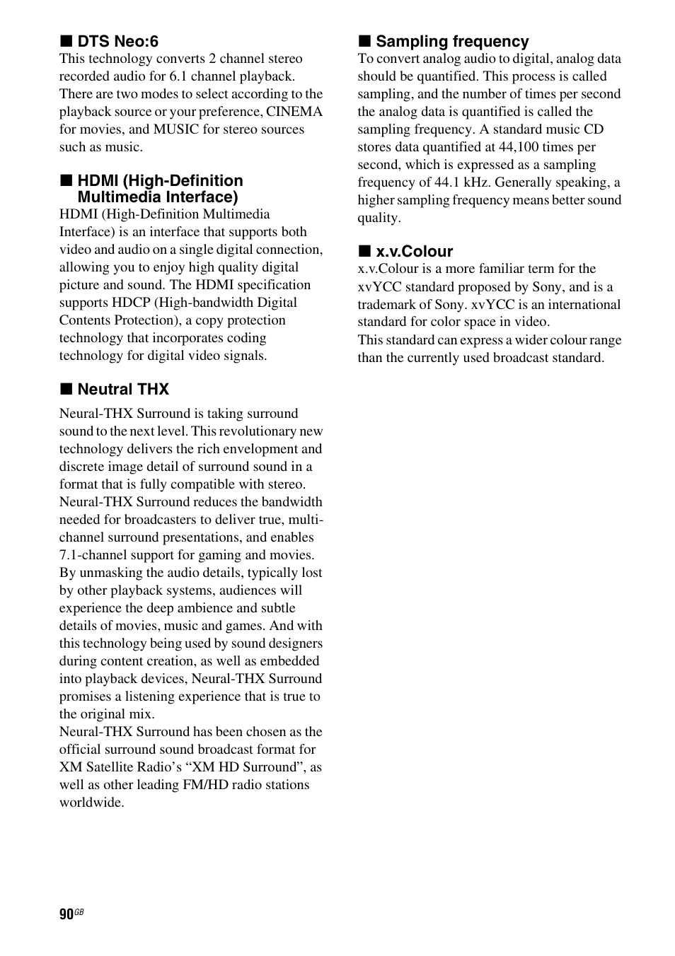 Sony 3-289-450-45(1) User Manual | Page 90 / 100