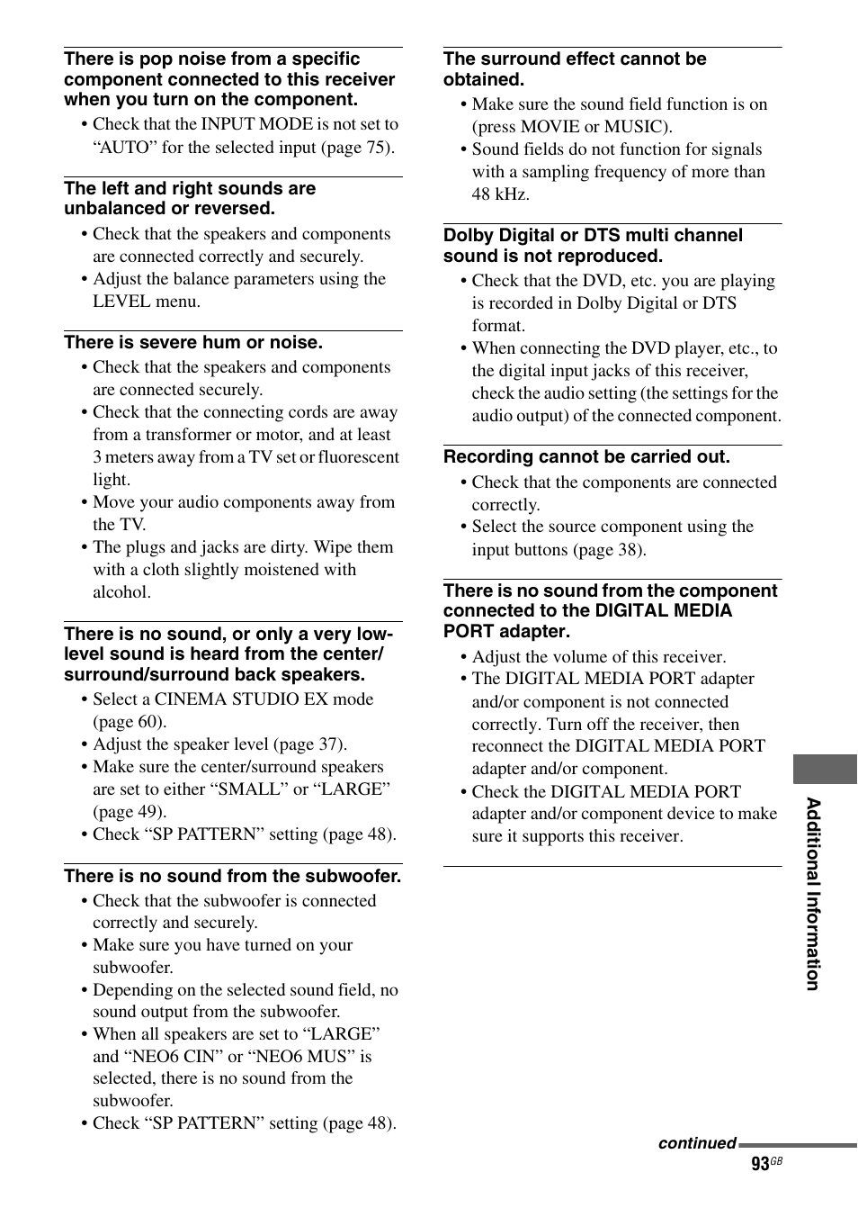 Sony 3-289-450-45(1) User Manual | Page 93 / 100