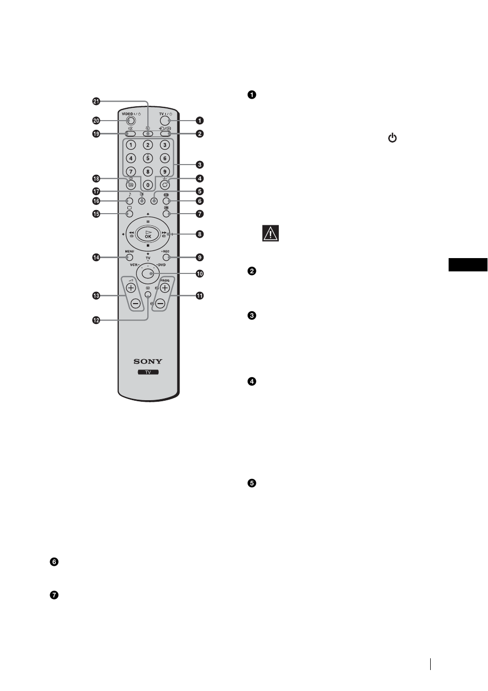 Übersicht über die bedienelemente auf der, Fernbedienung | Sony WEGA KLV-17HR2 User Manual | Page 85 / 248