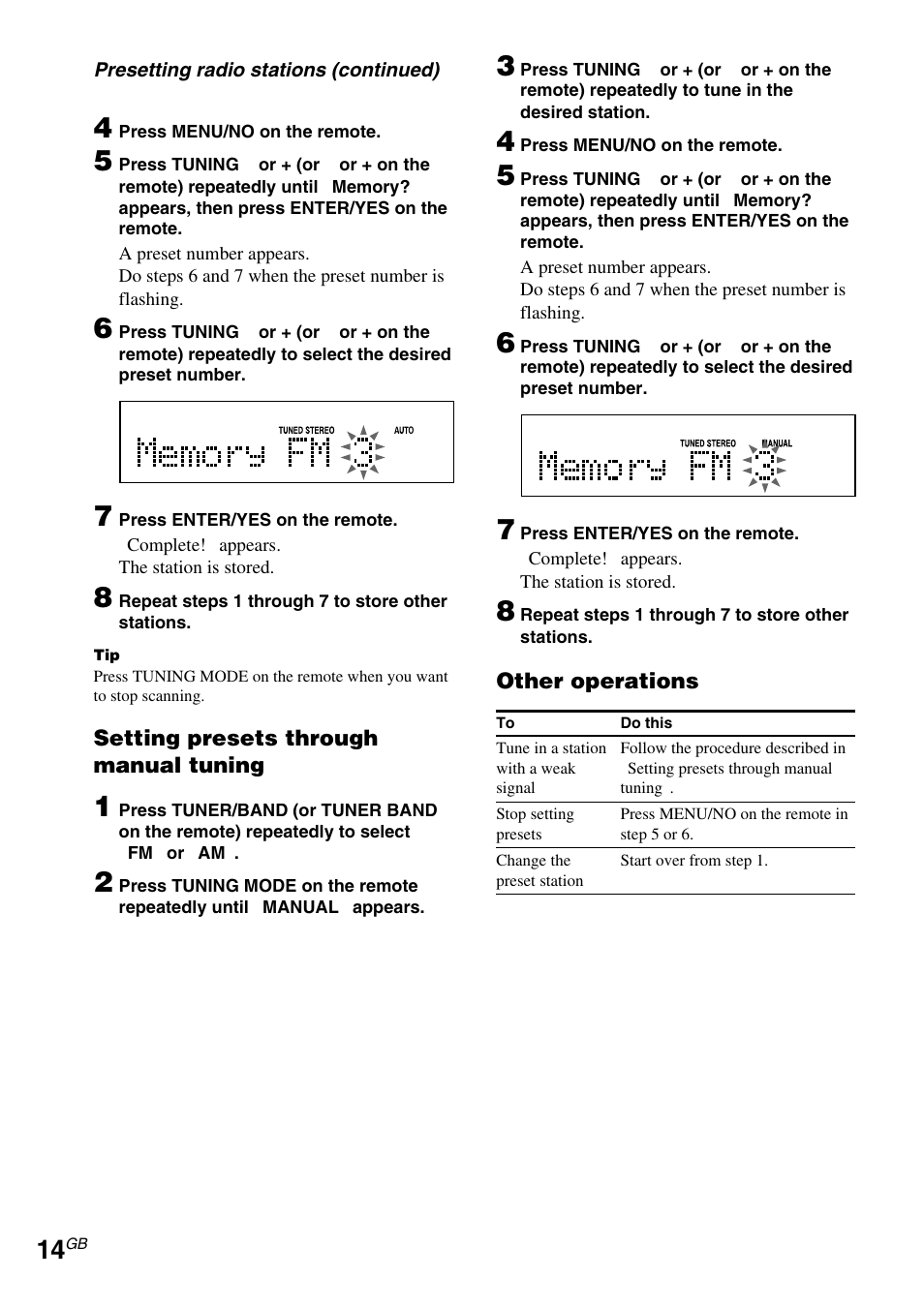 Sony CMT-EX5 User Manual | Page 14 / 28