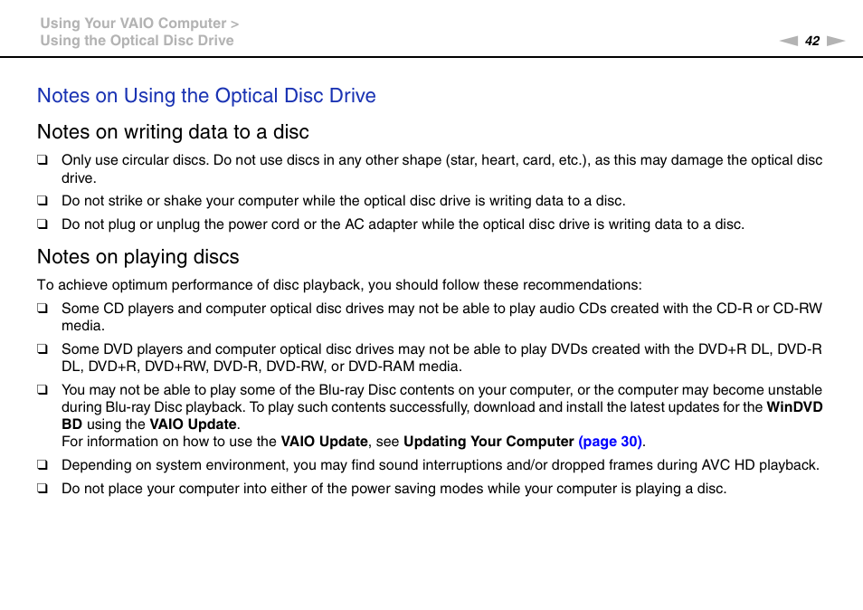 Sony VAIO VGN-FW User Manual | Page 42 / 159