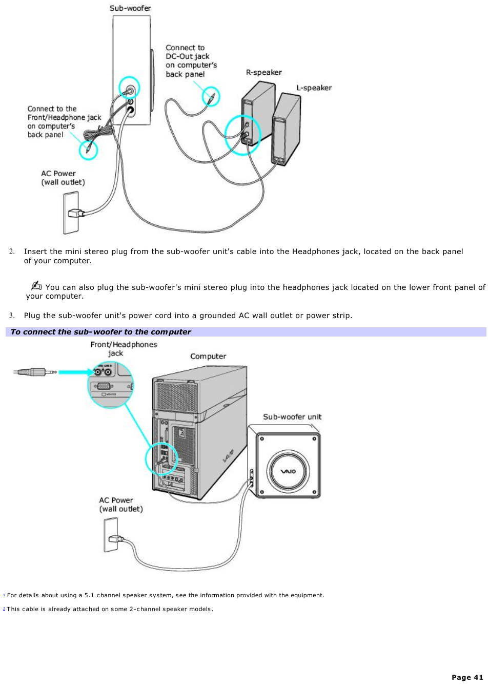 Sony VGCRA830 User Manual | Page 41 / 164