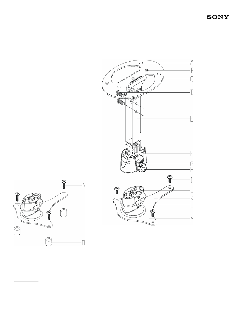 Features, Selecting the proper mounting hardware | Sony PAM-200 User Manual | Page 4 / 8