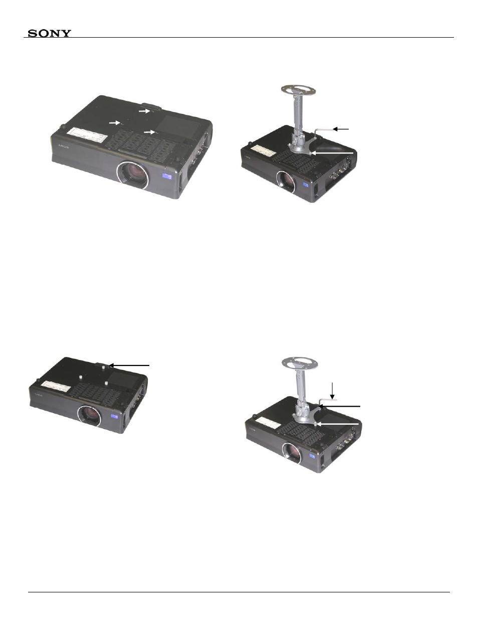 Attaching the mount, Optional hardware | Sony PAM-200 User Manual | Page 5 / 8