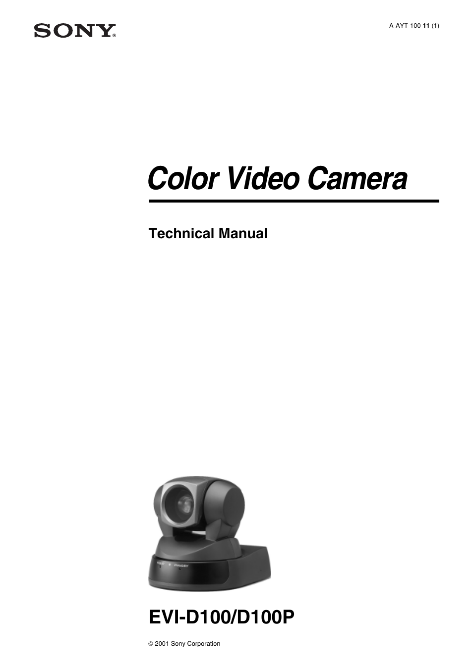 Sony EVI-D100 User Manual | 48 pages