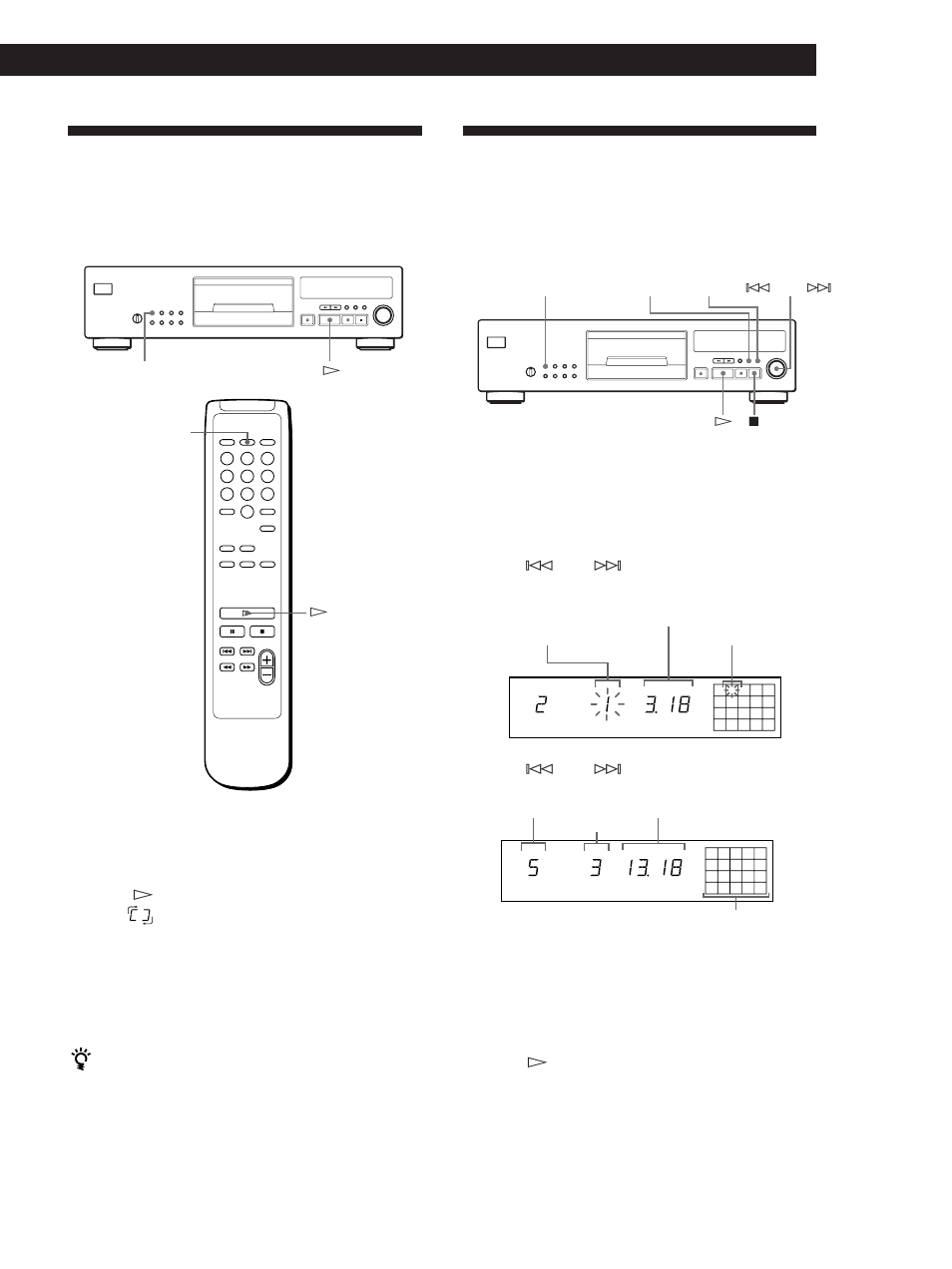 Playing in random order (shuffle play), Creating your own programme (programme play), Playing cds | Playing cds 3, Creating a programme on the player 1 | Sony CDP-XB920E User Manual | Page 13 / 64